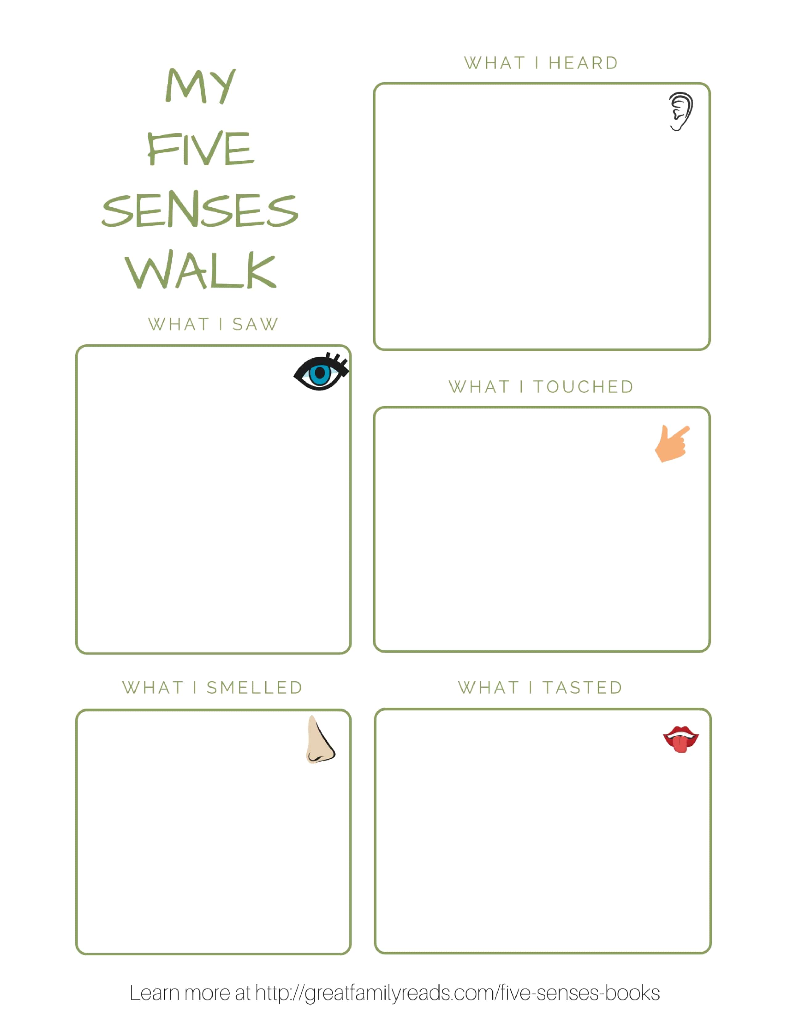 Explore the five senses on a walk with your child. #STEMed #ece #preschool #kindergarten #homeschool #edchat #storybookscience